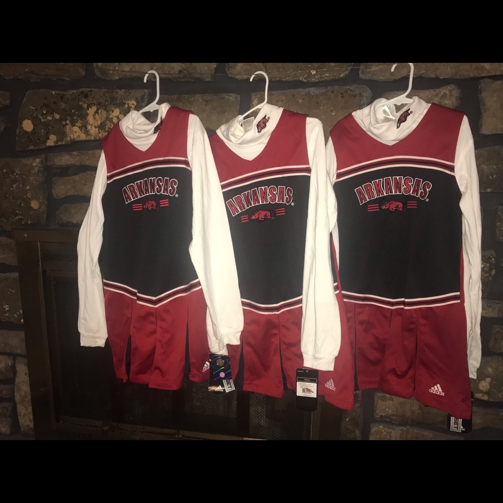 Girl’s Adidas Arkansas Razorback Cheerleader kits